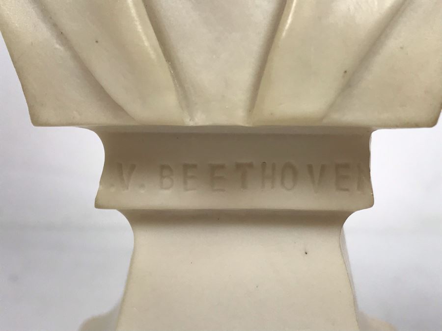 Ludwig Van Beethoven Resin Bust Sculpture Made In Italy 7W X 4D X 11H [Photo 5]