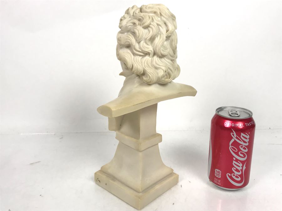 Ludwig Van Beethoven Resin Bust Sculpture Made In Italy 7W X 4D X 11H [Photo 6]