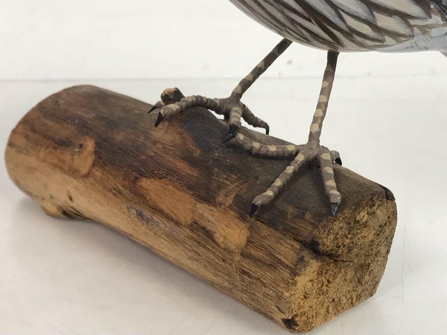 Hand Painted Wooden Common Quail Sculpture 4.5W X 4D X 5.5H [Photo 5]