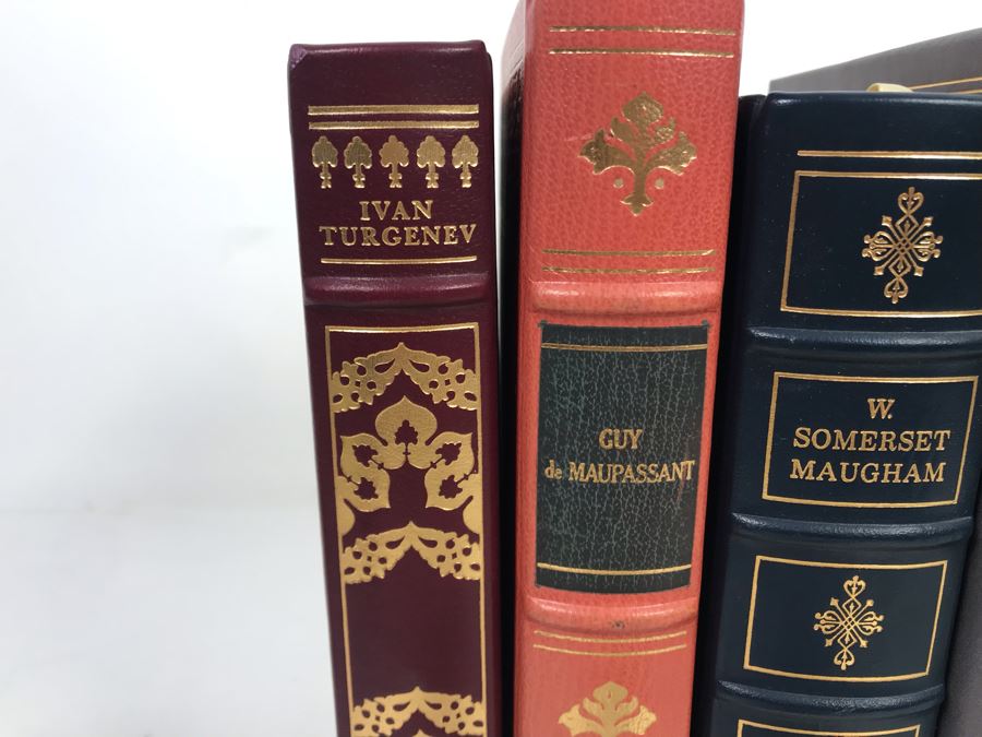 Collection Of Six The Franklin Library Limited Edition Books: Thomas Mann, Isak Dinesen, Graham Greene, W. Somerset Maugham, Guy De Maupassant, Ivan Turgenev [Photo 4]