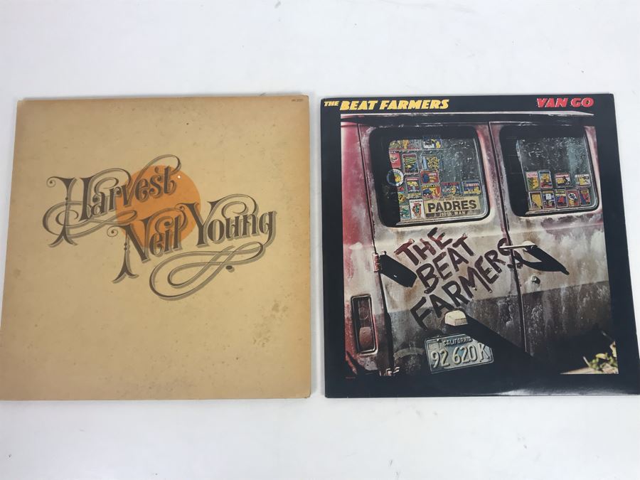 Vinyl Records: San Diego's The Beat Farmers (Country Dick Montana) Van Go And Neil Young Harvest