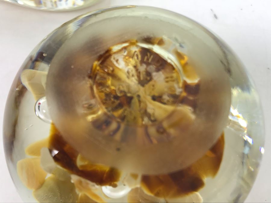 Vintage 1977 Maude And Bob St. Clair Art Glass Paperweights [Photo 6]