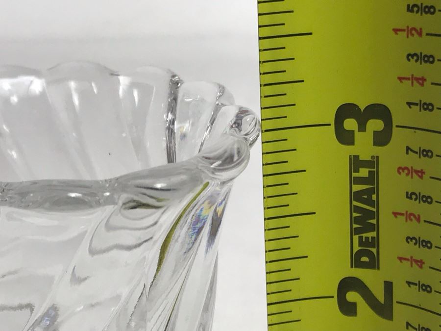 Pair Of Small Baccarat France Footed Crystal Glasses 3H X 2W [Photo 9]