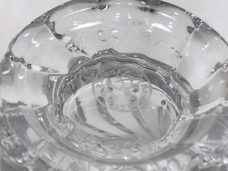 Pair Of Small Baccarat France Footed Crystal Glasses 3H X 2W [Photo 8]