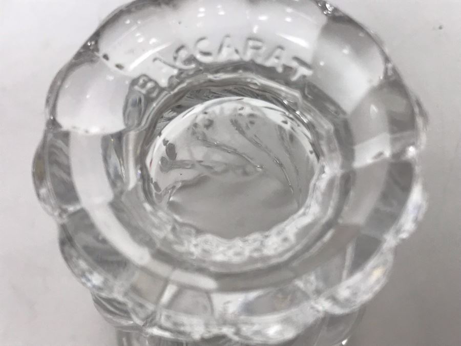 Pair Of Small Baccarat France Footed Crystal Glasses 3H X 2W [Photo 6]