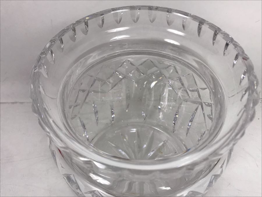 Waterford Crystal Biscuit Barrel With Lid 5W X 6H [Photo 6]