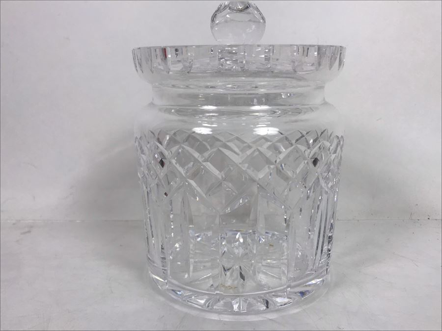Waterford Crystal Biscuit Barrel With Lid 5W X 6H [Photo 4]