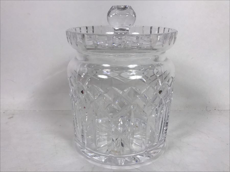 Waterford Crystal Biscuit Barrel With Lid 5W X 6H [Photo 2]