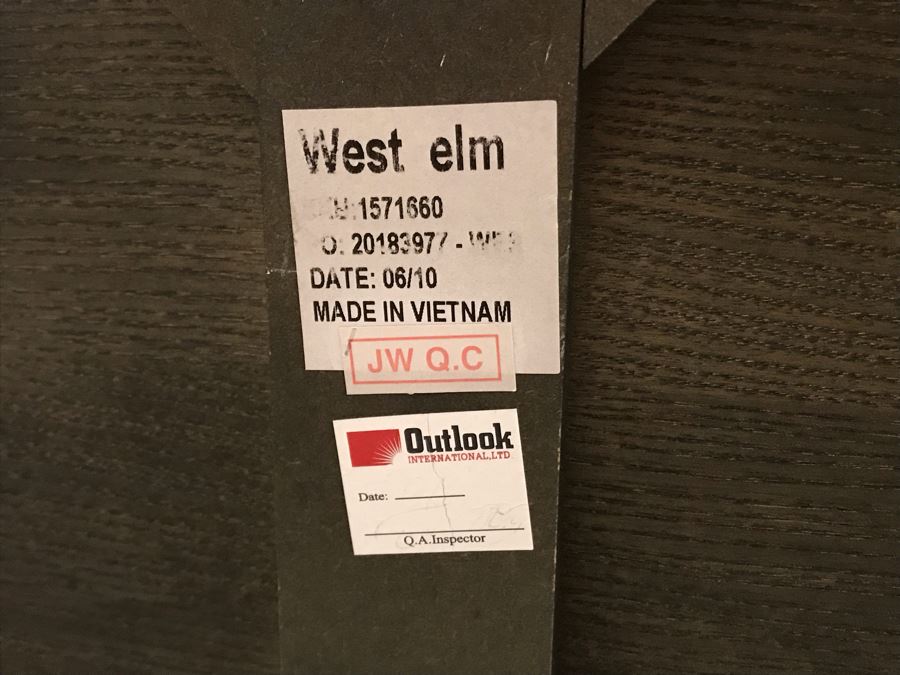 West Elm Console Table With Drawer In Black 48W X 18D X 30H [Photo 9]