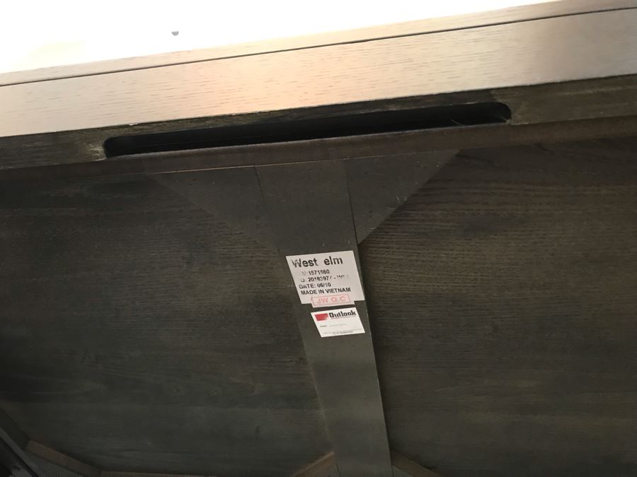 West Elm Console Table With Drawer In Black 48W X 18D X 30H [Photo 11]