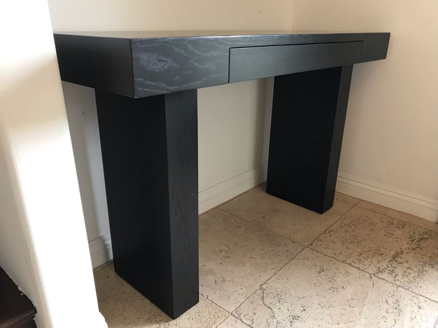West Elm Console Table With Drawer In Black 48W X 18D X 30H [Photo 5]