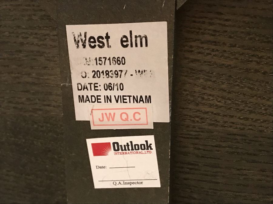 West Elm Console Table With Drawer In Black 48W X 18D X 30H [Photo 10]