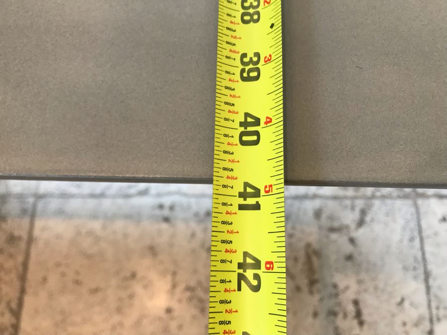 Bonham Dining Table For The Industrial Home Acutely Angled With Reclaimed French Oak Legs, Steel Stretcher And Smooth Grey Concrete Top With Beveled Edge 78W X 41D X 30H Retails $2,500 [Photo 27]