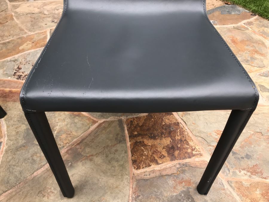 Colter Leather Dining Chairs By Nuevo - Six Chair Total [Photo 12]