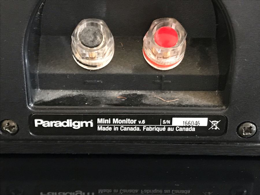 High Fidelity Audiophile Paradigm Speakers Set With Center Monitor CC-190 v.6, Pair Of Atom Monitor v.6 Speakers And Pair Of Mini Monitor V.6 Speakers - 6 Speakers Total [Photo 15]