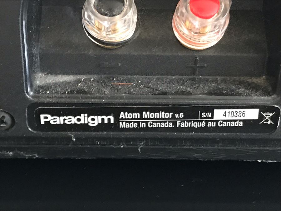 High Fidelity Audiophile Paradigm Speakers Set With Center Monitor CC-190 v.6, Pair Of Atom Monitor v.6 Speakers And Pair Of Mini Monitor V.6 Speakers - 6 Speakers Total [Photo 13]