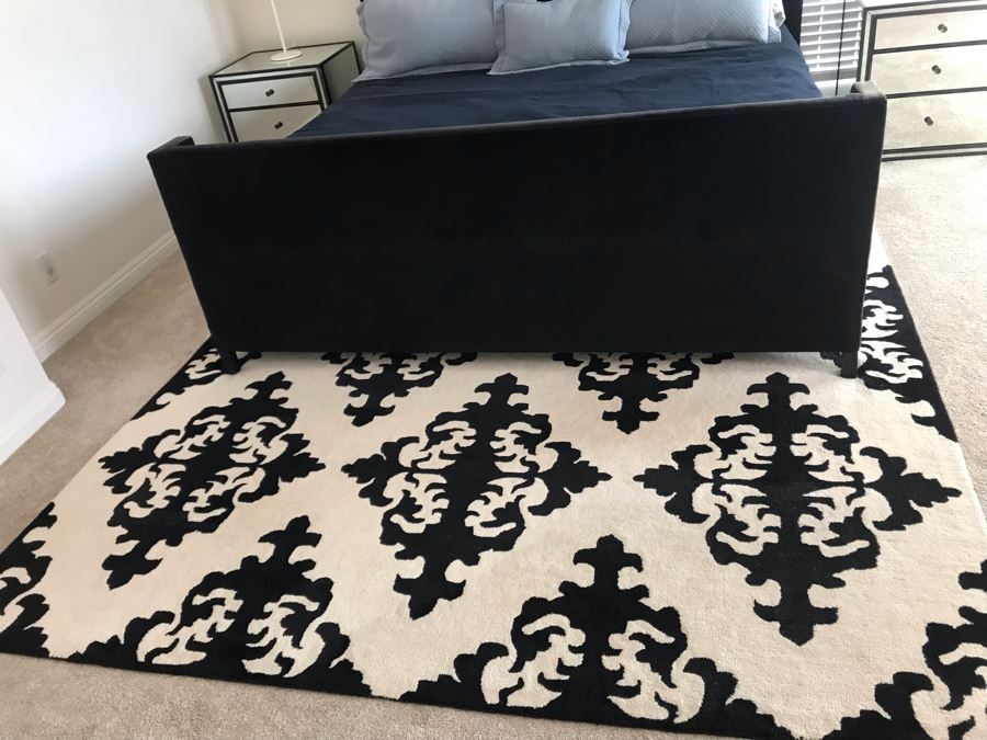 Kaleen Evolution 100% Wool Area Rug 8' X 11' B&W [Photo 4]