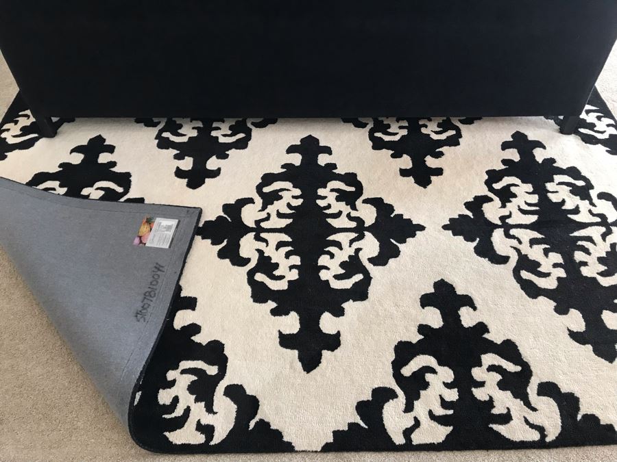 Kaleen Evolution 100% Wool Area Rug 8' X 11' B&W [Photo 7]