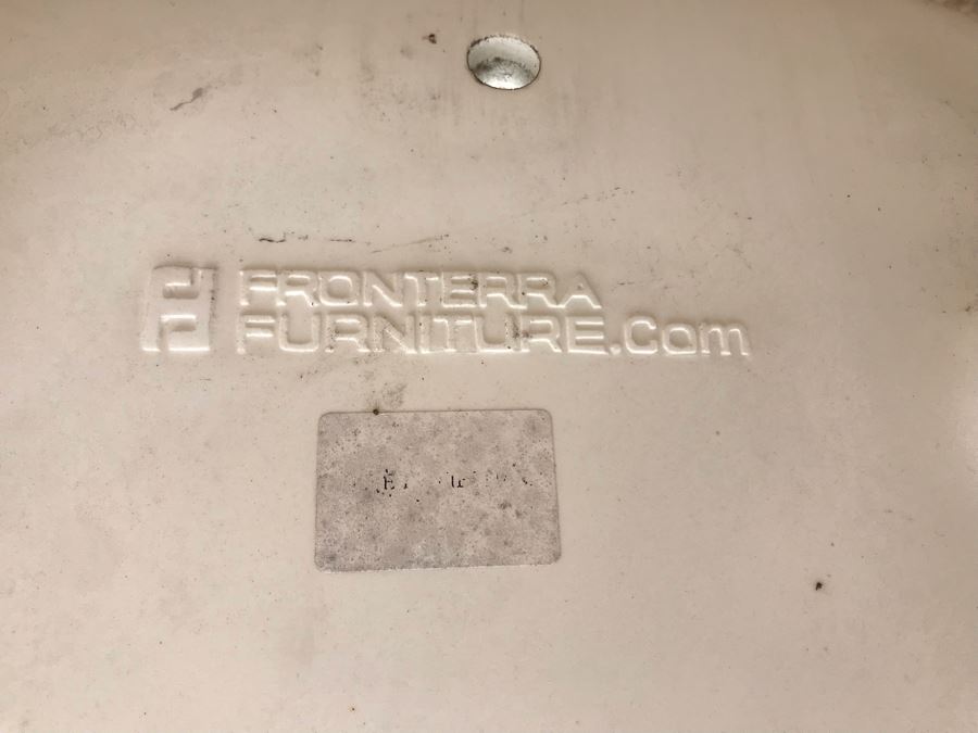 Pair Of Modernist Outdoor Luxury Patio Chairs By Fronterra Furniture 25W X 23D X 29H [Photo 8]