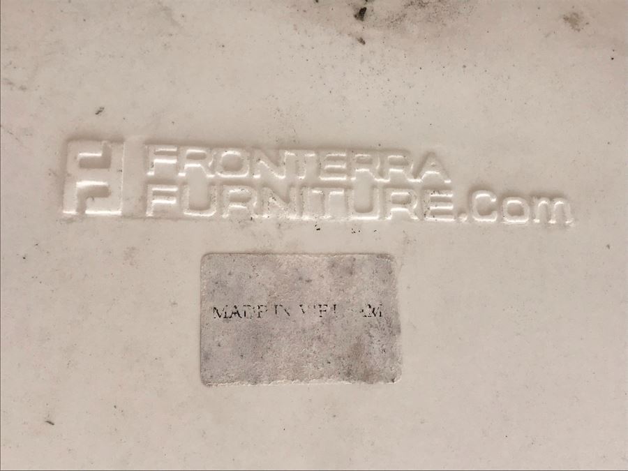 Pair Of Modernist Outdoor Luxury Patio Chairs By Fronterra Furniture 25W X 23D X 29H [Photo 11]