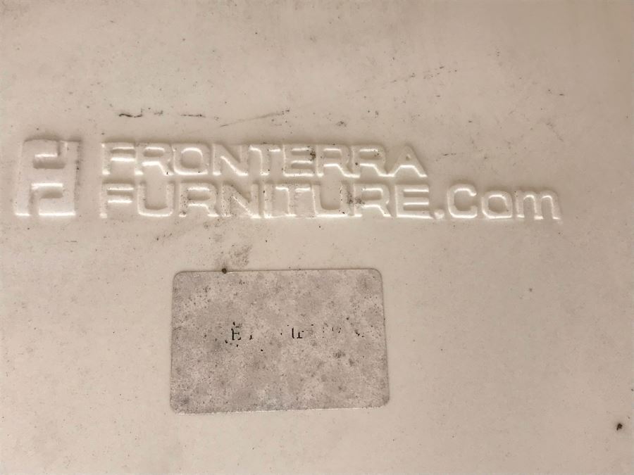 Pair Of Modernist Outdoor Luxury Patio Chairs By Fronterra Furniture 25W X 23D X 29H [Photo 9]