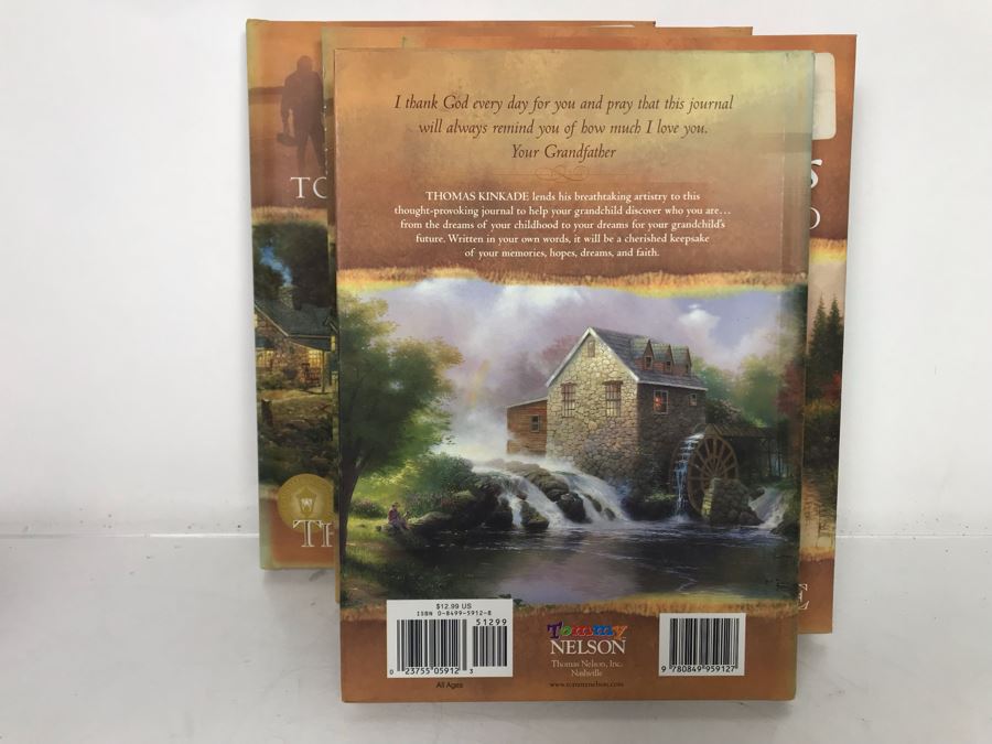 Set Of Four New Thomas Kinkade Journals Grandfathers Memories To His Grandchild [Photo 8]