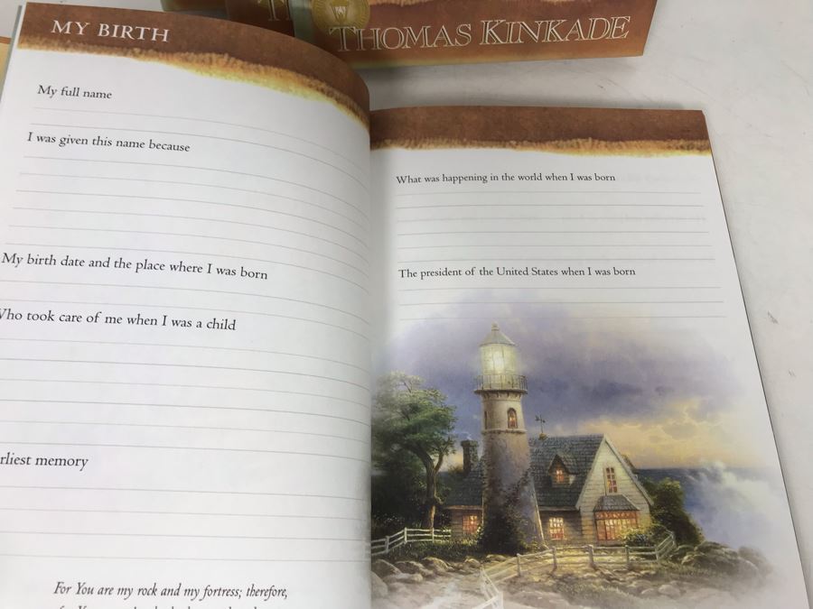 Set Of Four New Thomas Kinkade Journals Grandfathers Memories To His Grandchild [Photo 6]