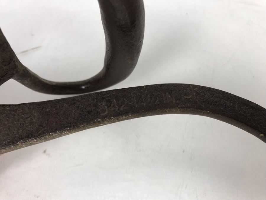 Vintage Cast Iron 14.5' Ice Tongs Gifford Wood Co, Hudson, NY 542 [Photo 11]