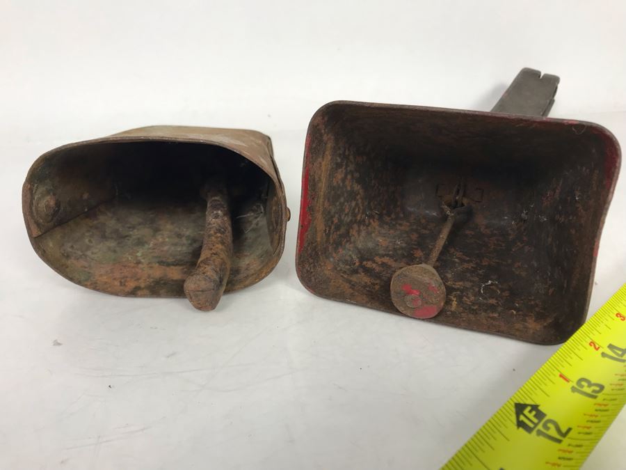 Pair Of Vintage Handmade Metal Cowbells [Photo 9]