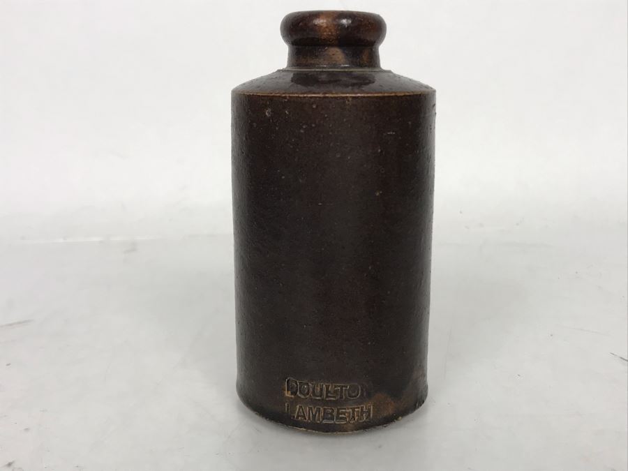 Antique Doulton Lambeth Small Ink Stoneware Bottle 4.5H [Photo 10]