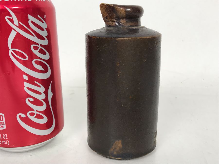 Antique Doulton Lambeth Small Ink Stoneware Bottle 4.5H [Photo 4]