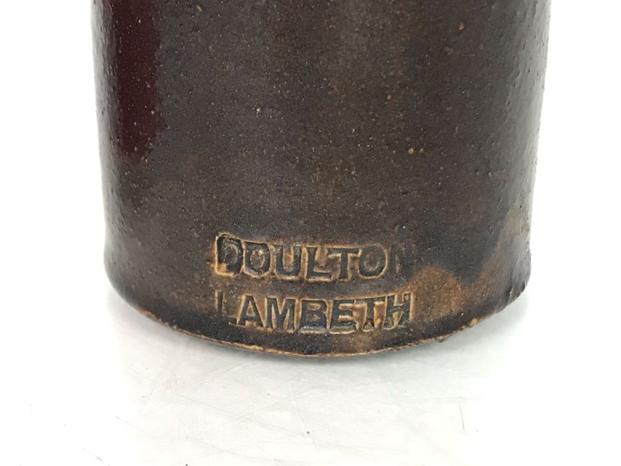 Antique Doulton Lambeth Small Ink Stoneware Bottle 4.5H [Photo 3]
