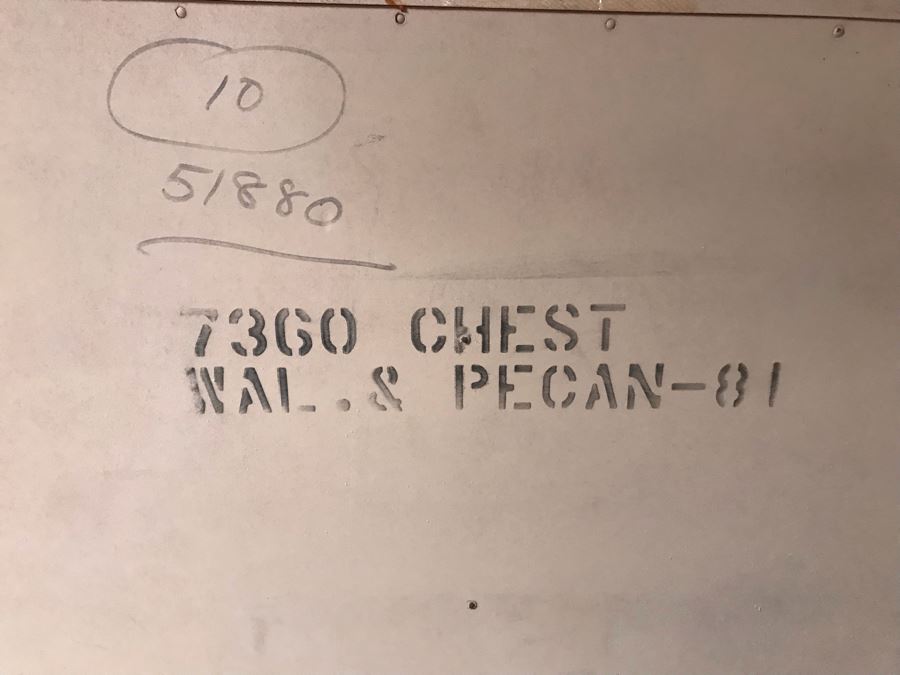 Mid-Century Modern Kent-Coffey Forum High Boy Dresser Chest Of Drawers Walnut & Pecan Wood 40W X 21D X 48H [Photo 14]