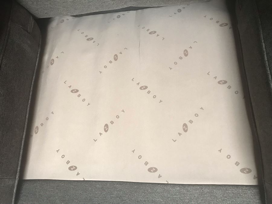 Like New Modern Gray Tufted Sofa Couch By La-Z-Boy Furniture 3-Seat 80W X 37D X 36.5H [Photo 13]