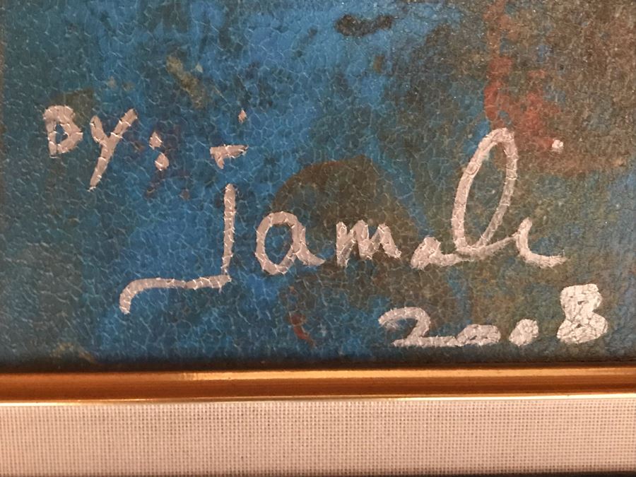 Signed Giclee Artist Proof Titled 'Mariella' By Jamali 2008 Exhibited In New York Art Exhibition 24 X 24 [Photo 5]