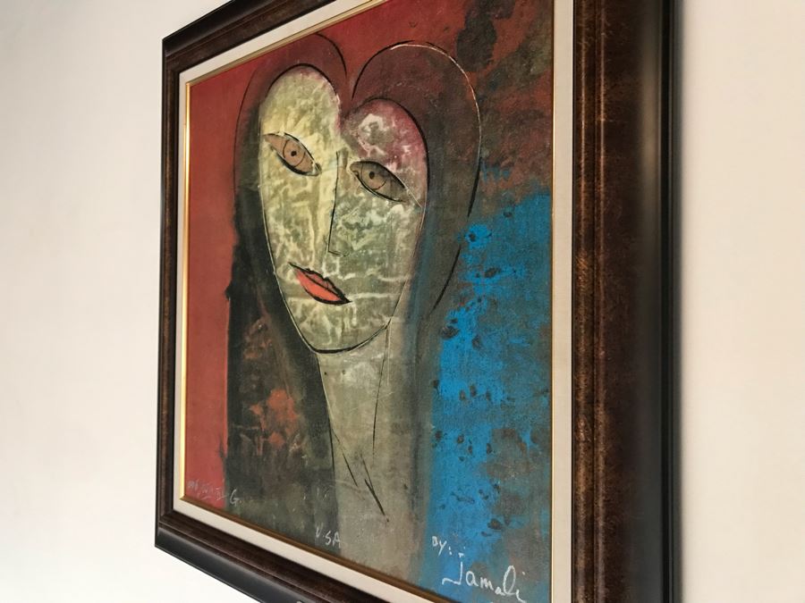 Signed Giclee Artist Proof Titled 'Mariella' By Jamali 2008 Exhibited In New York Art Exhibition 24 X 24 [Photo 9]