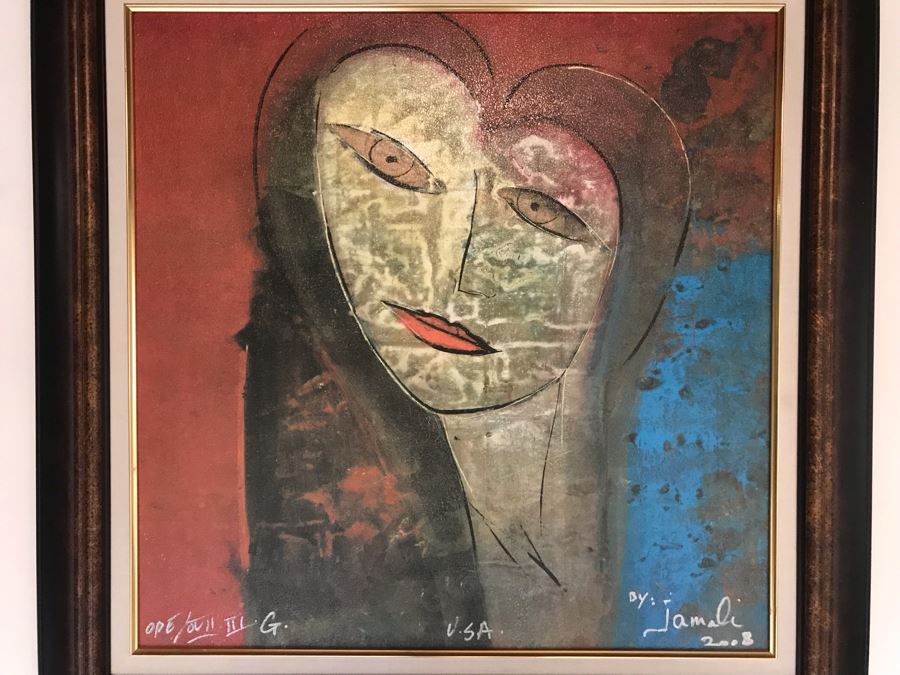 Signed Giclee Artist Proof Titled 'Mariella' By Jamali 2008 Exhibited In New York Art Exhibition 24 X 24 [Photo 11]