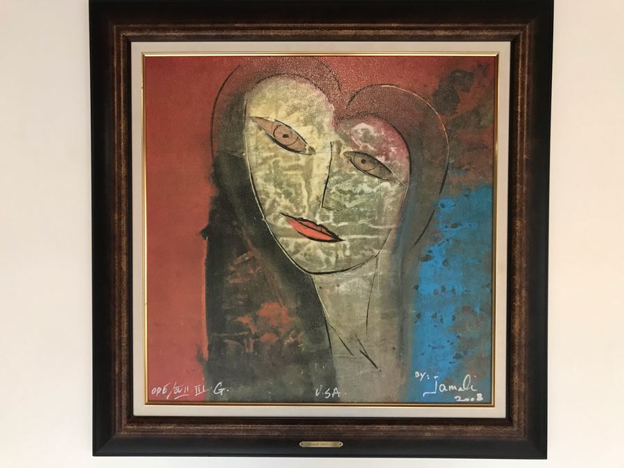 Signed Giclee Artist Proof Titled 'Mariella' By Jamali 2008 Exhibited In New York Art Exhibition 24 X 24 [Photo 10]