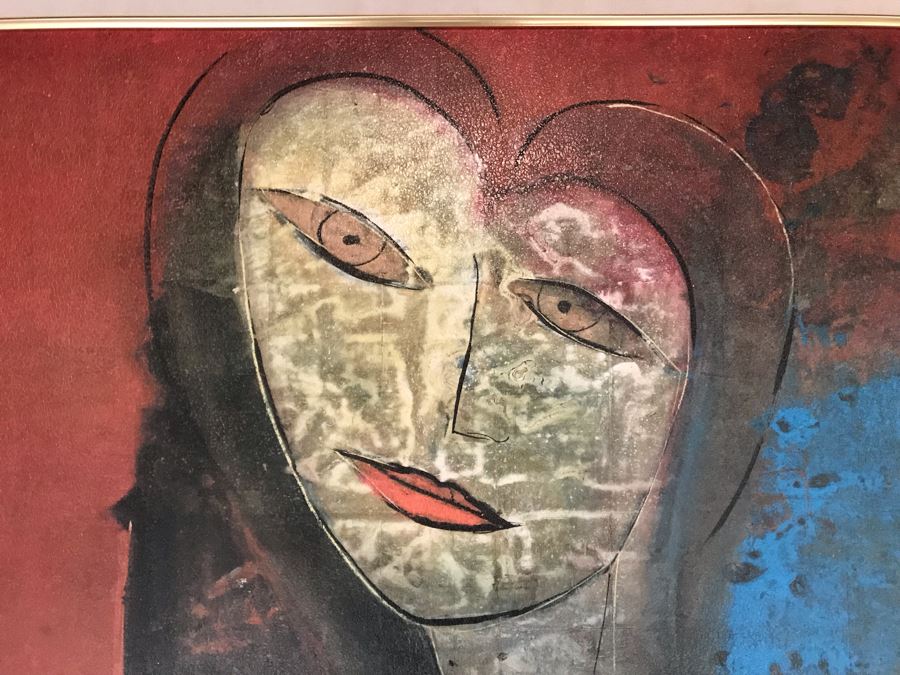 Signed Giclee Artist Proof Titled 'Mariella' By Jamali 2008 Exhibited In New York Art Exhibition 24 X 24 [Photo 3]