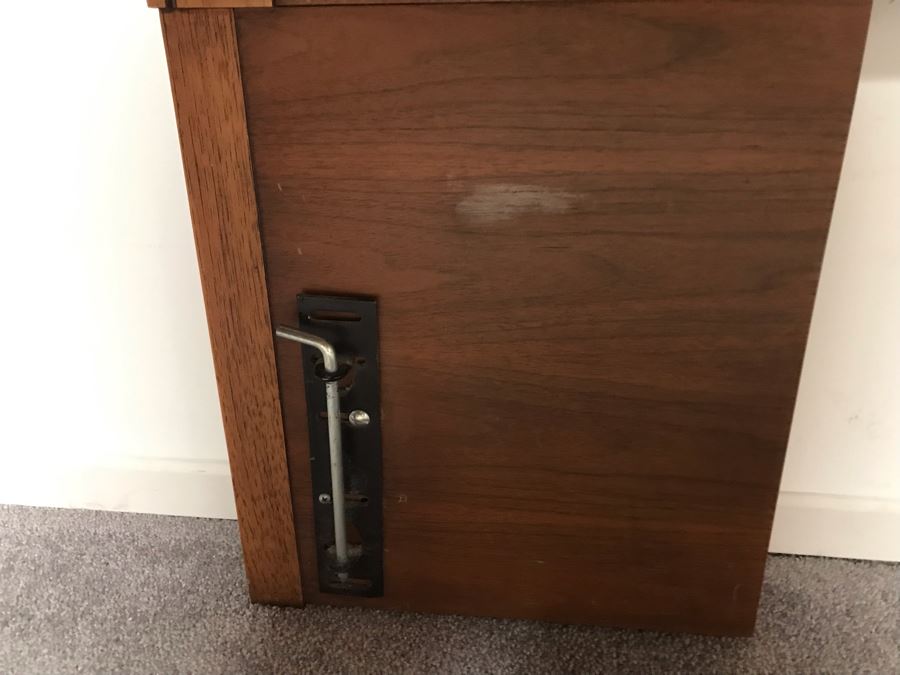 Mid-Century Modern Kent-Coffey Forum King Size Headboard (No Bed Rails) Walnut & Pecan Wood 79W X 36H [Photo 6]