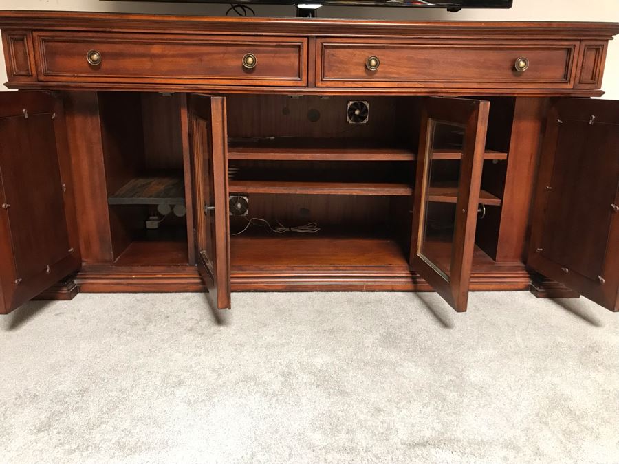 Credenza Entertainment Center By Shenandoah Valley Furniture A Flexsteel Company 66W X 22.5D X 31H [Photo 9]