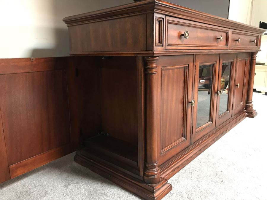 Credenza Entertainment Center By Shenandoah Valley Furniture A Flexsteel Company 66W X 22.5D X 31H [Photo 14]