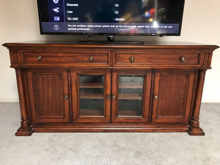 Credenza Entertainment Center By Shenandoah Valley Furniture A Flexsteel Company 66W X 22.5D X 31H [Photo 1]