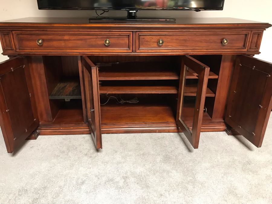 Credenza Entertainment Center By Shenandoah Valley Furniture A Flexsteel Company 66W X 22.5D X 31H [Photo 8]