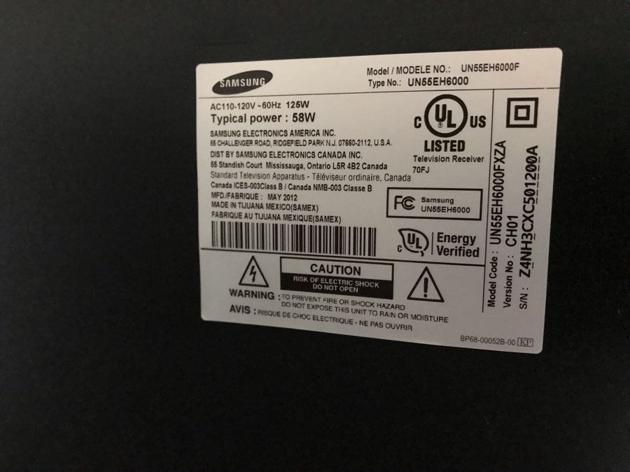 Samsung UN55EH6000F 55' 1080p LED-LCD HDTV With Remote [Photo 9]