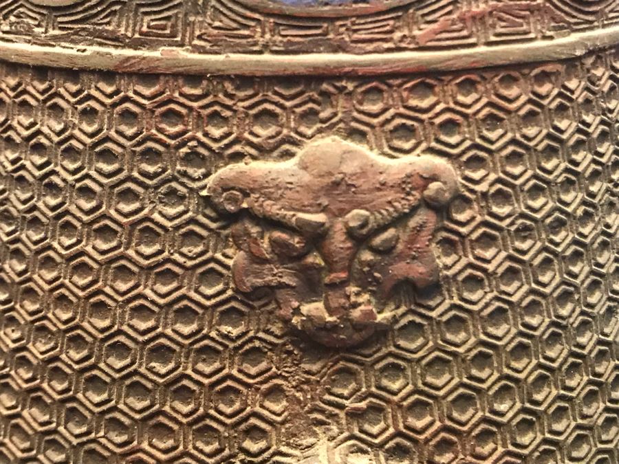 Large Antique Chinese Bronze With Cloisonne Vase Converted To Table Lamp - Missing One Handle 19W X 36H - See Photos [Photo 32]