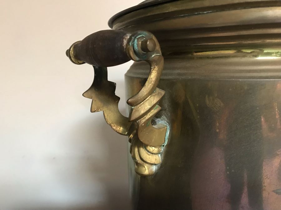 Antique Brass Russian Samovar Award Winning With Award Marks Dating From 1899 And Makers Mark - See Photos [Photo 10]
