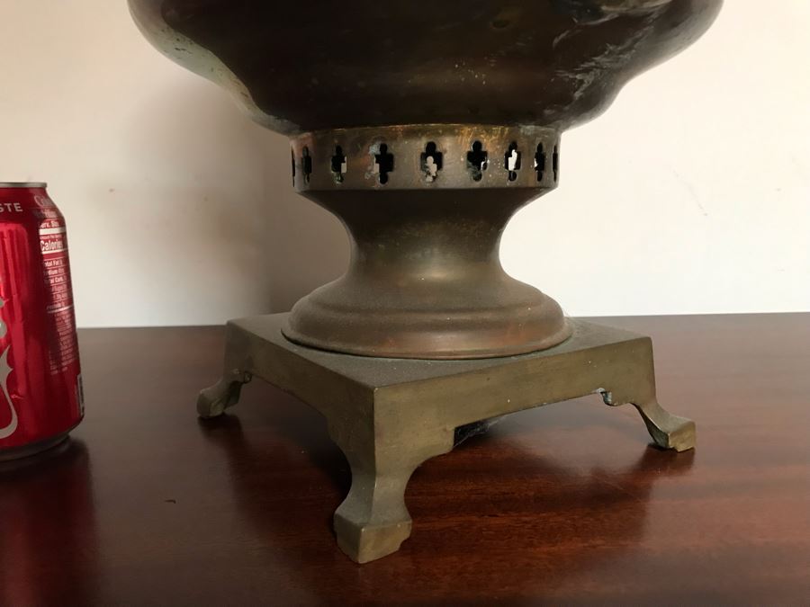 Antique Brass Russian Samovar Award Winning With Award Marks Dating From 1899 And Makers Mark - See Photos [Photo 9]