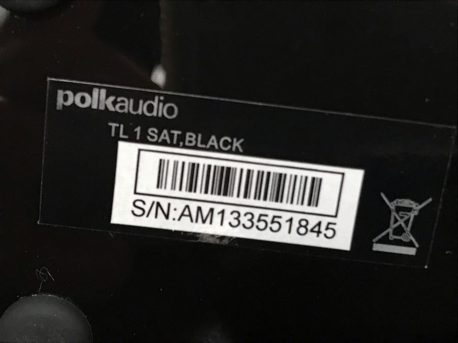 Polk Audio TL 1 Speakers With Center Channel And Pair Of Satellite Speakers In Black [Photo 6]