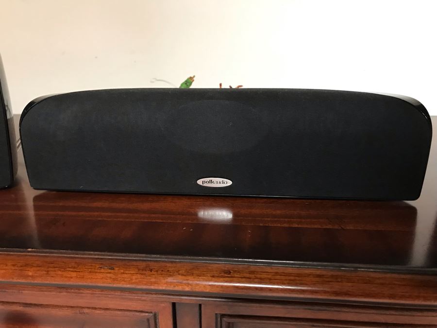 Polk Audio TL 1 Speakers With Center Channel And Pair Of Satellite Speakers In Black [Photo 3]